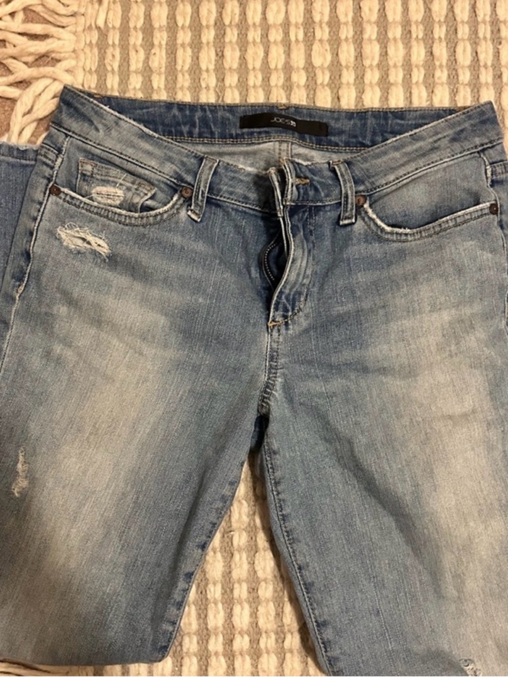 Joe's Jeans Light Blue Distressed Boyfriend Jeans